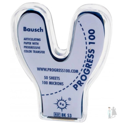 Артикуляционная бумага подковообразная bk 53 синяя Bausch 100 мкм 50 шт