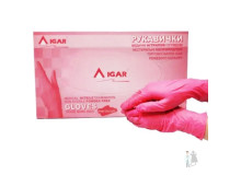 Розовые Нитриловые перчатки Igar