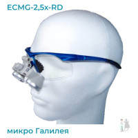 Бинокулярный увеличитель ECMG-2,5x-RD ErgonoptiX микро Галилея