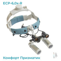 Бинокуляры ECP-6,0x-R ErgonoptiX Комфорт Призматик с осветителем D-Light Duo HD