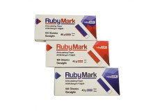 Бумага артикуляционная RubyMark прямая 40 мкм 144 шт Синий