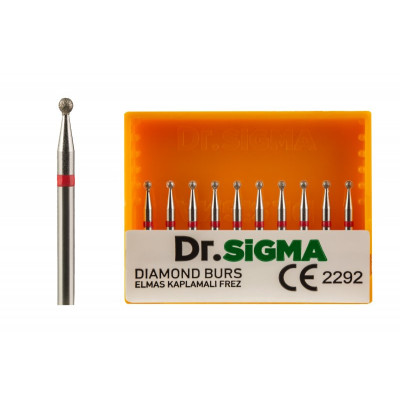 Бор турбинный (сфеерический) ASFARMA 314 001 856 (514) красный 014