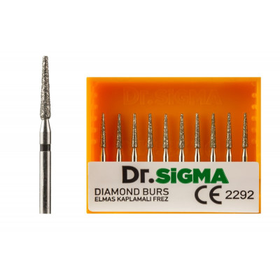 Бор турбинный (конусный, заостренный тонкий) ASFARMA 314 165 886 (544) черный 010