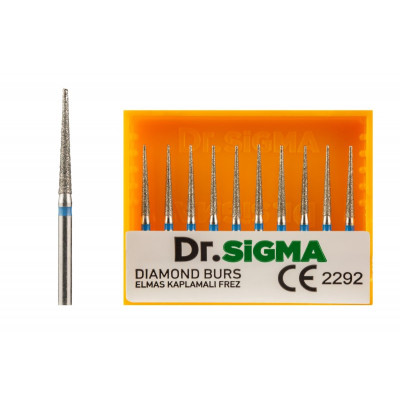Бор турбинный (конусный, заостренный тонкий) ASFARMA 314 167 014 866 (524) синий