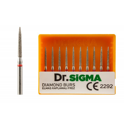 Бор турбинный (торпеда конусная) ASFARMA 314 299 856 (514) красный 014