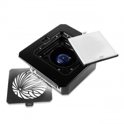 Вбудована витяжка для манікюру з HEPA фільтром Microstop Prof Black