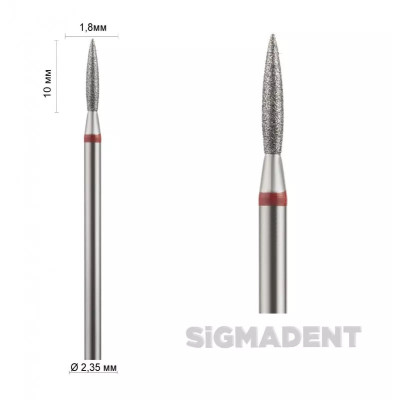 Бор прямой (пламя короткое 8 -10 мм) ASFARMA 243 856 (514) красный 018 -10 мм Бор прямой (пламя короткое 8 -10 мм) ASFARMA 243 856 (514) красный 018 -10 мм