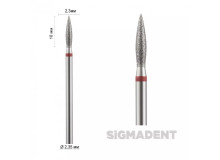 Бор прямой (пламя короткое 8 -10 мм) ASFARMA 243 856 (514) красный 023 - 10 мм