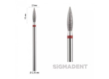 Бор прямой (пламя короткое 8 -10 мм) ASFARMA 243 856 (514) красный 025 - 10 мм