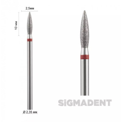 Бор прямой (пламя короткое 8 -10 мм) ASFARMA 243 856 (514) красный 025 - 10 мм Бор прямой (пламя короткое 8 -10 мм) ASFARMA 243 856 (514) красный 025 - 10 мм