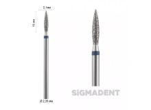 Бор прямой (пламя короткое 8 -10 мм) ASFARMA 243 866 (524) синий 021 - 10 мм