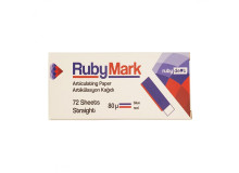 Папір артикуляційний RubyMark пряма, червоно-синя 80 мкм 72 шт