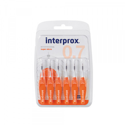 Щітка міжзубна INTERPROX 4G, SUPER MICRO 0.7 мм, 6 шт