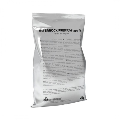 Гіпс INTERROCK PREMIUM (тип 4) золотисто-коричневий 4 кг, INTERDENT 989