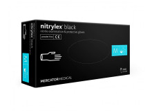 Перчатки нитриловые Nitrylex черные 50 пар размер XS