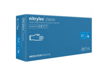 Перчатки нитриловые Nitrylex Classic голубые 50 пар размер XS