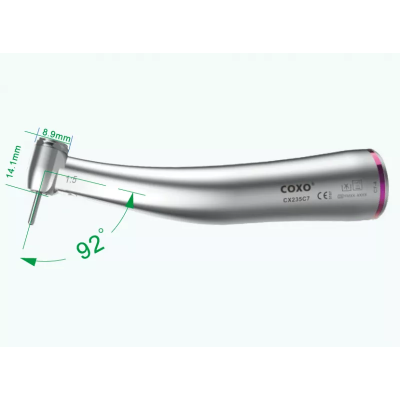 Наконечник угловой повышающий COXO CX235 C7-4 1:5 LED фиброоптика, мини головка