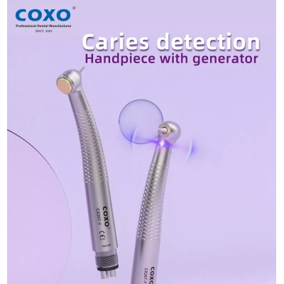 Наконечник турбинный (с индикатором кариеса) COXO CX207-F H65-ТP LED M4