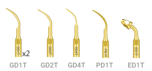 Носики, насадки GD1T, GD2T, GD4T, PD1T, ED1T для скалера Woodpecker DTE D5